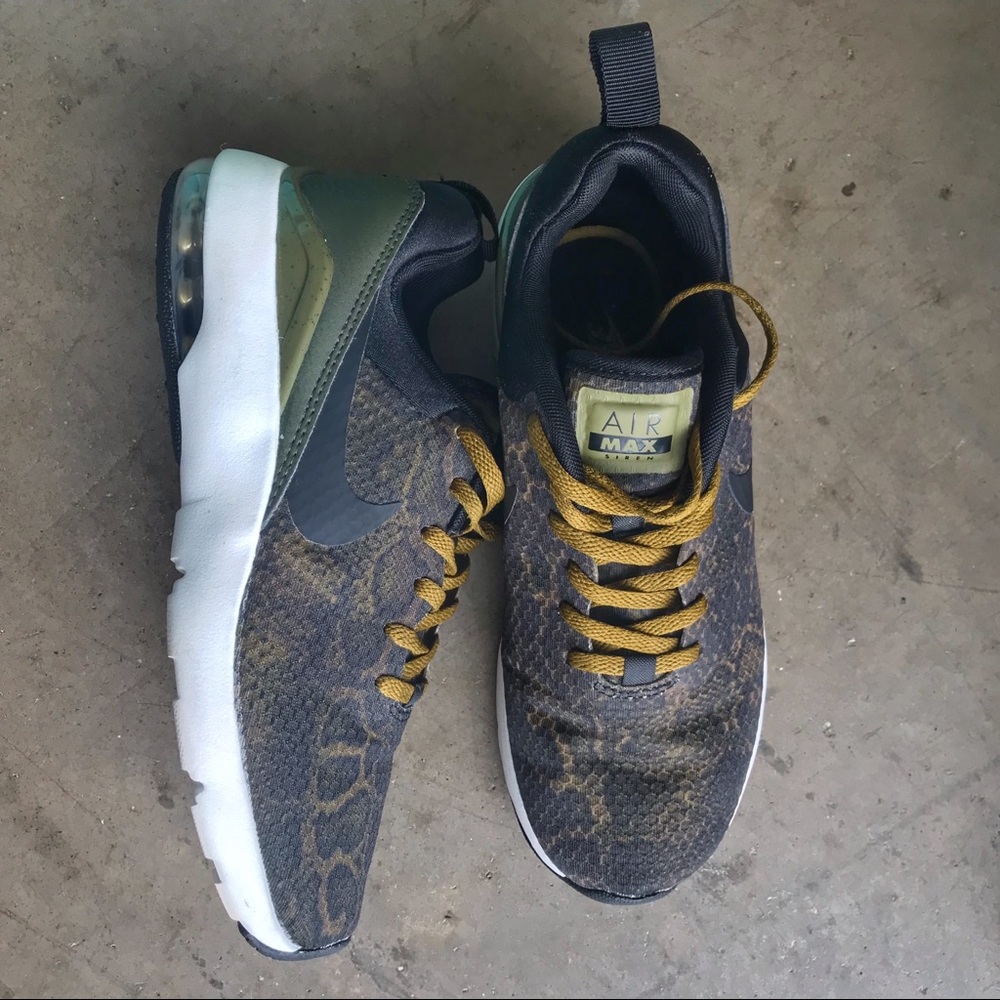 Nike Air Max Siren Green Black Snakeskin sneakers